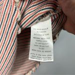 Toad & Co Stripe Scoop Neck Cap Sleeve Top Orange Blue White Size Small Photo 5