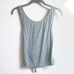 Lululemon  Turn To Tie Tank Top Gray Size 6 Scoop Neck Cropped Modal Cotton Photo 5