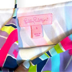 Lilly Pulitzer  Zanna Silk Dress In Indigo Sea Dreamin Size Small Pink Blue Green Photo 4