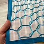 White and blue ribbon print bandana 0838 Photo 1