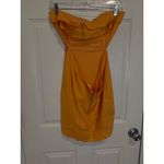 Sky to Moon Strapless Mini Dress Party Cocktail Dress Yellow Size L Size L Photo 3