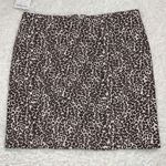 Free People size 10 tea combo leopard print denim skirt Photo 14