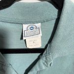 VTG Mill Valley Cotton Teal Button Up Top Lagenlook Artsy Boho USA Made M Preppy Green Size M Photo 3