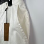 Nordstrom Eware Size 14 High Waisted Bermuda Preppy Shorts White Stretch Photo 4