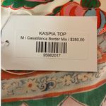 MISA Los Angeles Kaspia Top Casablanca Border Design Mix One Shoulder Size M NWT Photo 9