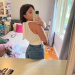 ZARA  Cream Halter Top with Ties Photo 1