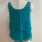 Forever 21 Teal Scalloped Sequin Embellished Tank Photo 2