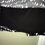 Ralph Lauren Lauren Women’s Patterned Black and White Boatneck Ruched Side Dress Photo 6