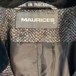 Super Cool Vintage 1980s Maurice’s Velvet Trim Tweed Blazer! Size M Photo 1