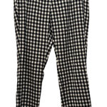 J.Jill  Essential Cotton Stretch Gingham Cropped Pants Petite Size 6 Black White Photo 0