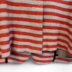 Anthropologie Cartonnier Striped Blazer Jacket Medium Red Gray Knit Photo 6