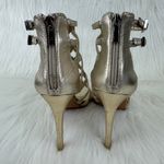Vince Camuto Women's  Fantin Caged MultiStrap Stiletto Heel Sandals Size 9.5 Gold Photo 3