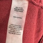 Soft Surroundings Womens 1X Scoop Neck Handkerchief Hem Tunic Sweater Maroon Photo 8