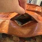 Hobo Originals Brown Leather Shoulder Bag‎ Magnetic Top Zipper Side Pocket Photo 7