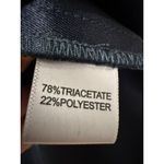 St. John  Womens Tank Top Size 6 Liquid Satin Dark Blue Sleeveless Scoop Neck Photo 3