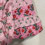Altar'd State  PINK FLORAL RUFFLE SHORTS SMALL Photo 2