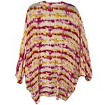 Anthropologie  Tie Dye Kimono Cardigan Wrap One Size Viscose Colorful Boho Photo 5
