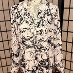 Apt. 9  Vintage blouse abstract tie-dye marble abstract print retro t-shirt goth Photo 0