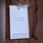 We Wore What SHAPED LONG BLAZER IN BROWN SNAKESKIN SZ 6 Photo 8