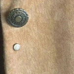 DAVID BROOKS Pig Suede Leather Jacket Women Studded Western Boho Brown S 18 Tan Photo 2