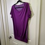 Nike Dri Fit Short Sleeve Active Dress Women’s Purple Size XL Photo 3