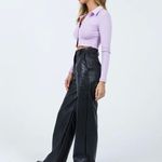 Princess Polly  PU black leather pants Photo 1