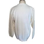 Koret Vintage Knit Floral Embroidered Lace Patchwork Mock Neck Sweater Size XL Photo 84