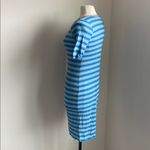 LuLaRoe  Striped Dress  Women's Sz Small Blue White Tshirt Dress Photo 3