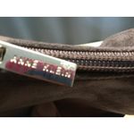 Anne Klein  Rivka Women's 10.5 Brown Suede Block Heel Back Zipper Ankle Bootie Photo 9