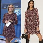 Jason Wu Collective Red Floral Tie Waist Dress Mini Crew Neck Seen on TV Size 12 Photo 11