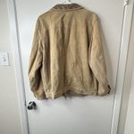 VICTOR COSTA SUEDE LEATHER Lined Embellished Tan JACKET Size XL Western Cowgirl Photo 1