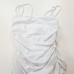 superdown  Lisa Ruched Mini Dress in White Medium Photo 4