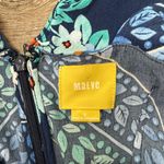 Anthropologie Maeve  Tisana Navy Orange Floral Mini Dress‎ Ruffle Top size 2 Photo 5