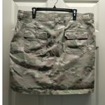 Seven7  Women's Plus Size 18 Green Camo Cotton Modal Blend Utility Skirt Photo 2