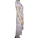 Cotton Candy LA Floral Short Sleeve Wrap Shorts Romper Maxi Dress Photo 2