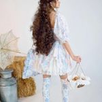 💕SELKIE💕 The Bed & Breakfast Kiera Dress ~ Blue Floral Print XXL Photo 7