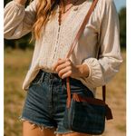 Vintage Polo Ralph Lauren Green Navy Black Plaid Crossbody Shoulder Bag Photo 0