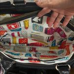 Kate Spade Corduroy Tote Bag Black Multicolor interior Photo 5