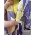 SVELTO STELLA 3/4 SLEEVE YELLOW PURPLE LEAVES PATTERN US SIZE 12 PEARLS Photo 7