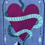 Torrid Womens Graphic Pullover Terry Sweatshirt Plus Size 2X Snake Heart Split V Photo 4