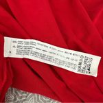 ZARA Draped Cowl Neck V Back Bodycon Dress Red Size M Photo 4