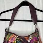 Vera Bradley Vera Bradley Shoulder Purse Bag Purple and Greens Inside and Outside Pockets Photo 2
