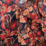 Roberta Roller Rabbit Mini Dress Size Small Dark Floral Viscose Chest Pockets Photo 4