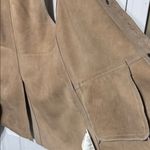 We The Free  Beige Suede Leather Vest Size Small Photo 7