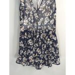 ASTR Navy Floral Sleeveless Romper Womens M V-Neck Summer Weekend Playsuit Photo 8