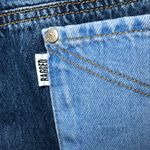 The Ragged Priest NWT  Quarter Panel Frayed Mom Colorblock Jeans Size 28 Photo 11