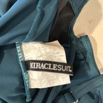 MiracleSuit NEW SENSATIONS MADERO green sheer paneling underwire size 10 Photo 12