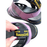 Dr. Martens  Women 9 Purple Leather Platform Sandals Buckle Ankle Strap Photo 1