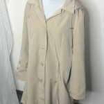 Regent park tan button up trench coat size large​ Photo 0