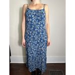 Roan and Ryan Blue Floral Midi Dress Size XS Photo 1